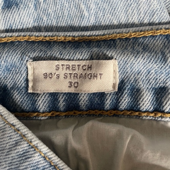 PacSun Women’s Distressed Light Wash 90s Stretch Straight Leg Denim NWOT Size 30 - Picture 15 of 16